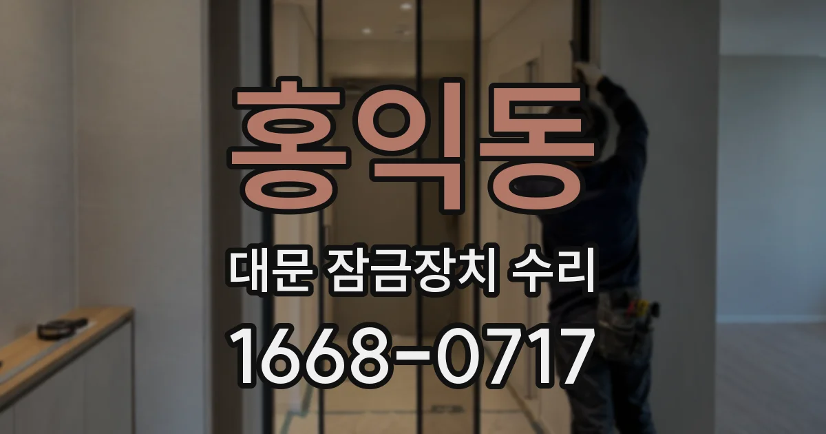 홍익동 대문 잠금장치 수리