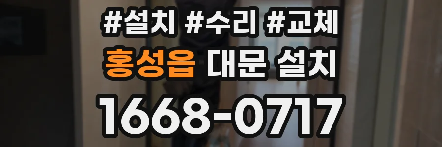 홍성읍 대문 설치
