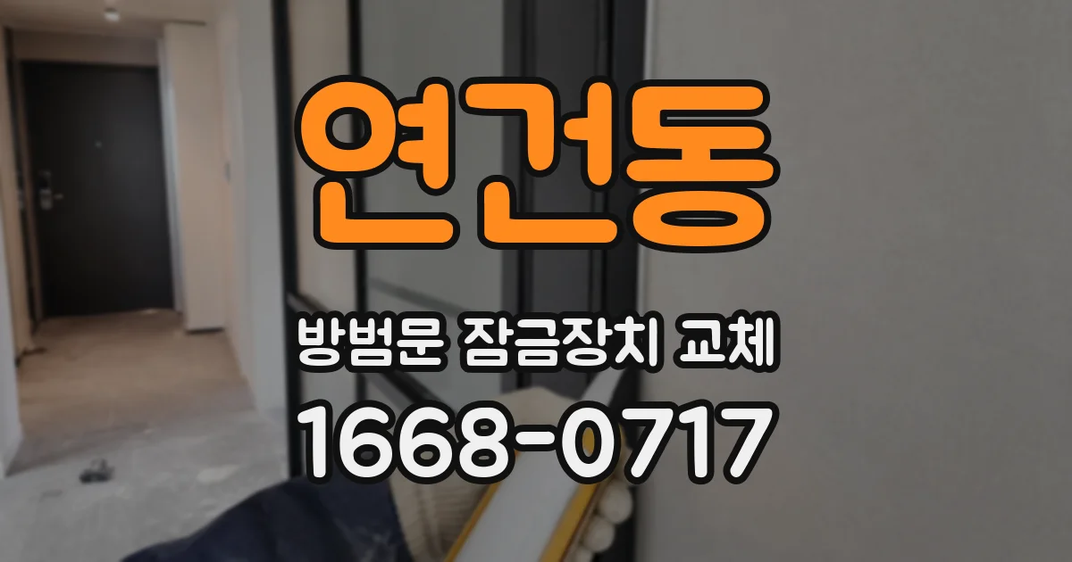 연건동 방범문 잠금장치 교체