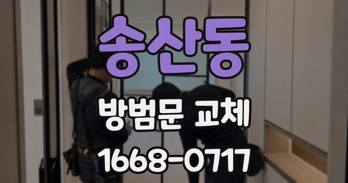 송산동 방범문 교체