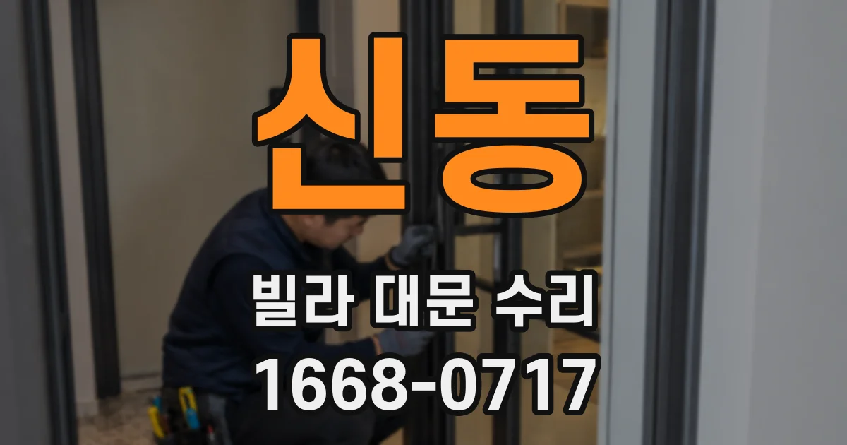 신동 빌라 대문 수리