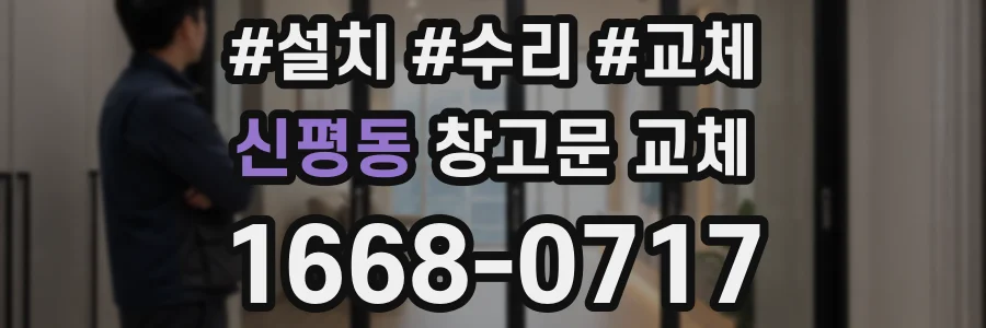 신평동 창고문 교체