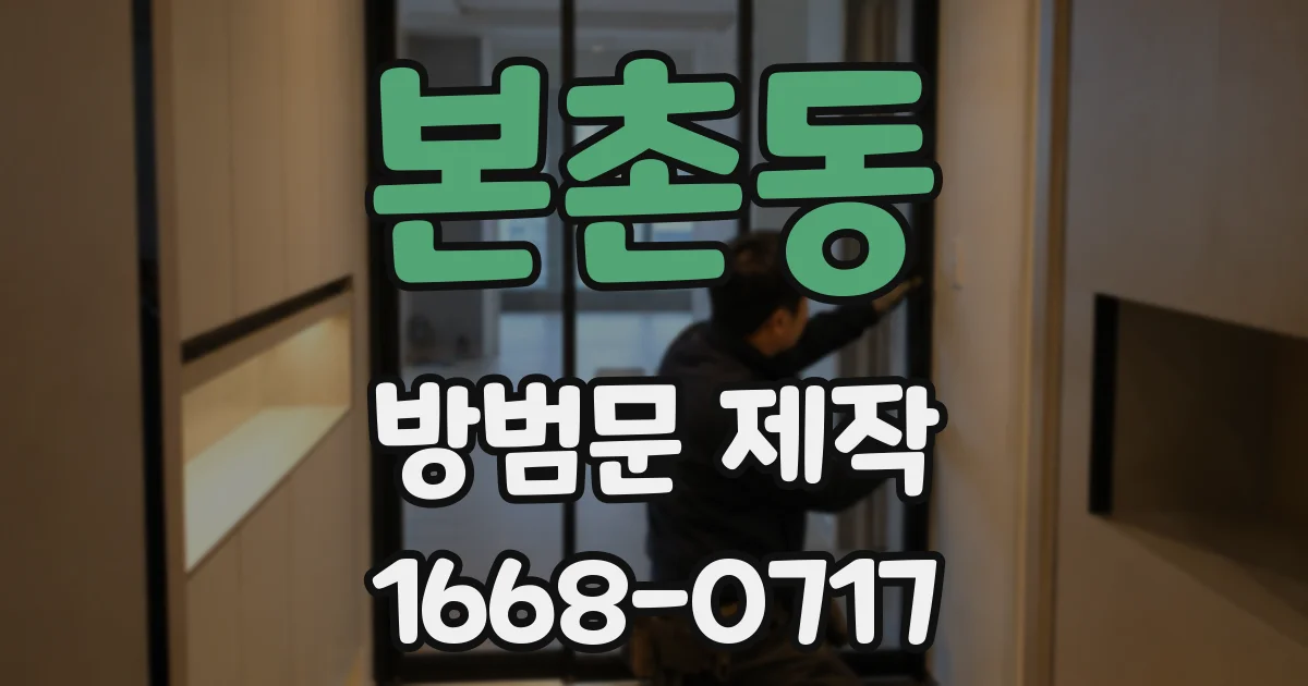 본촌동 방범문 제작