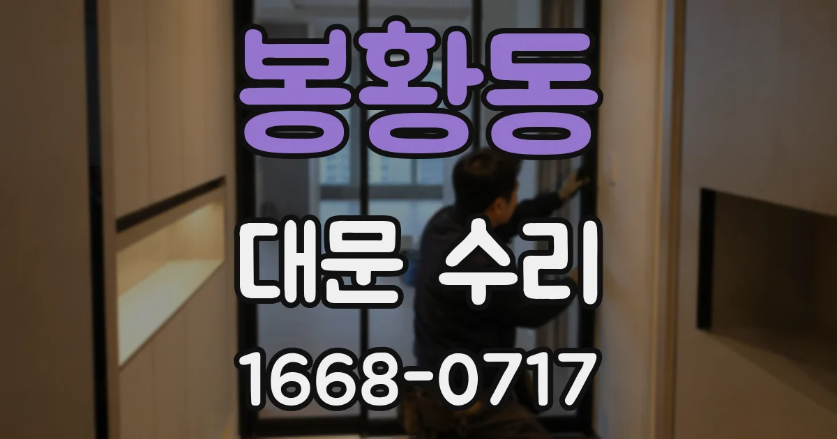 봉황동 대문 수리