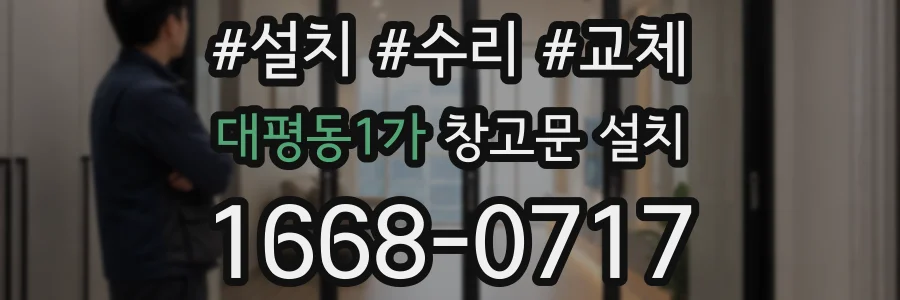 대평동1가 창고문 설치