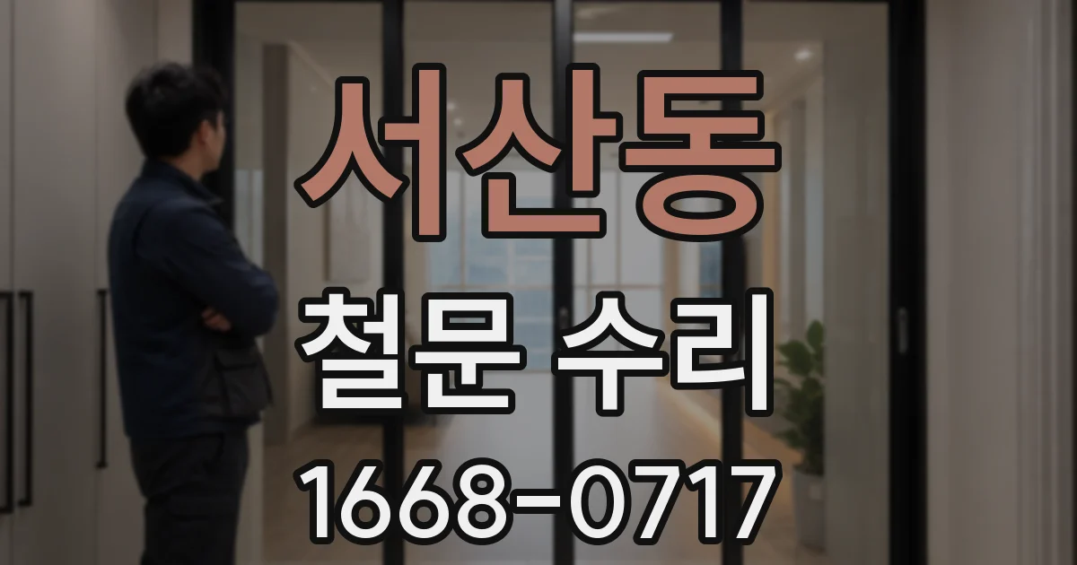 서산동 철문 수리