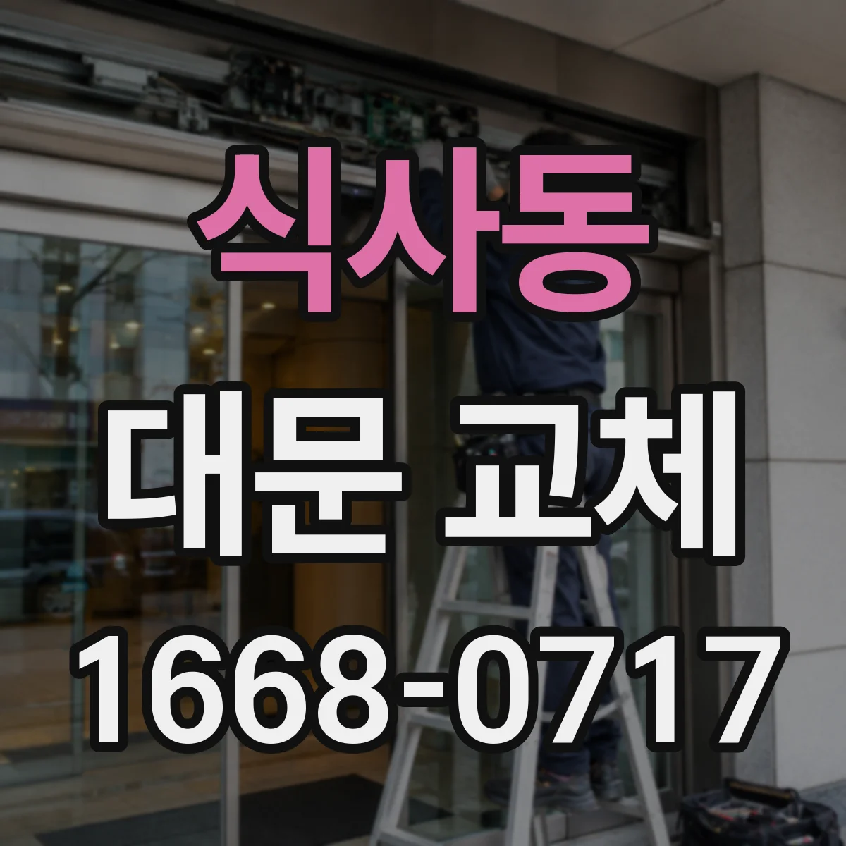 식사동 대문 교체