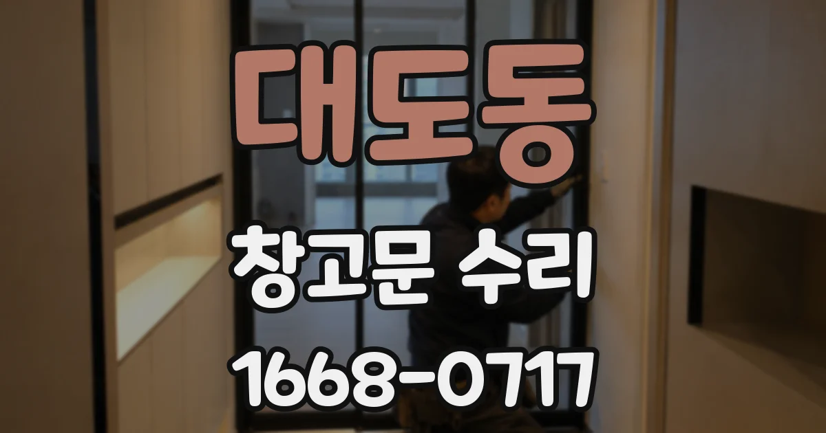대도동 창고문 수리
