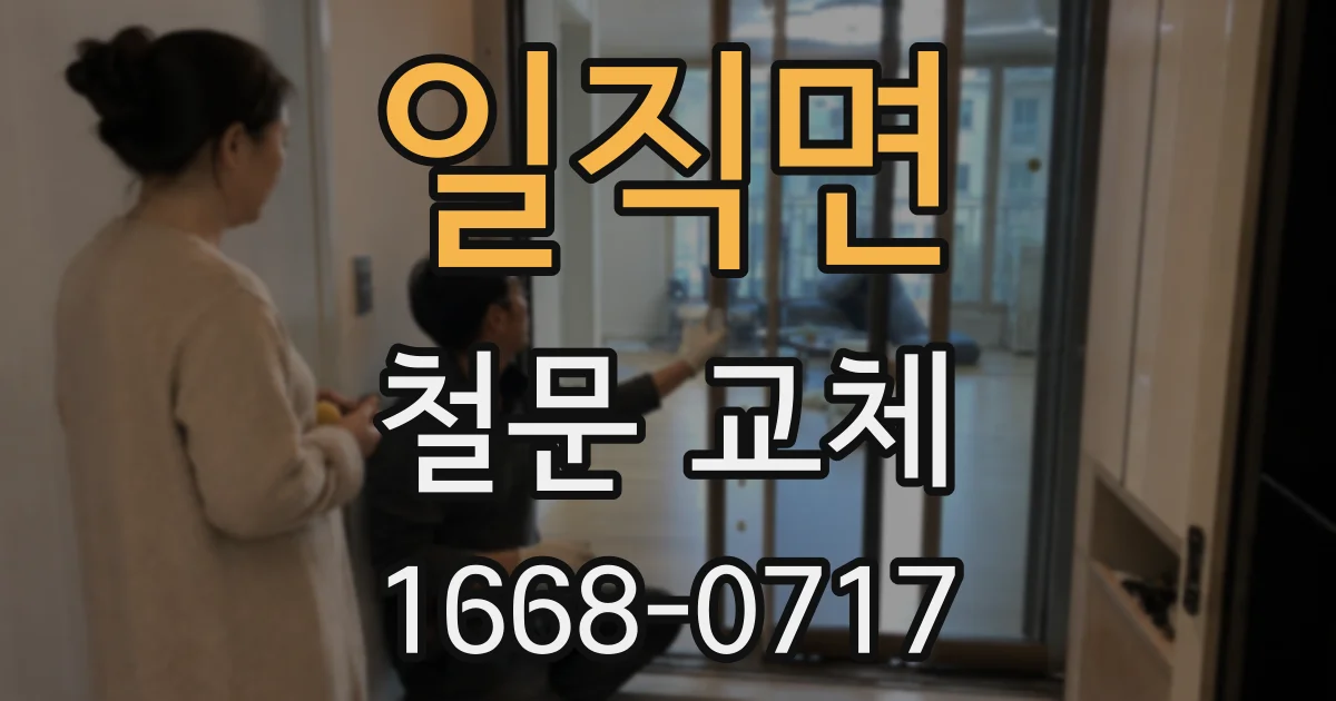 일직면 철문 교체