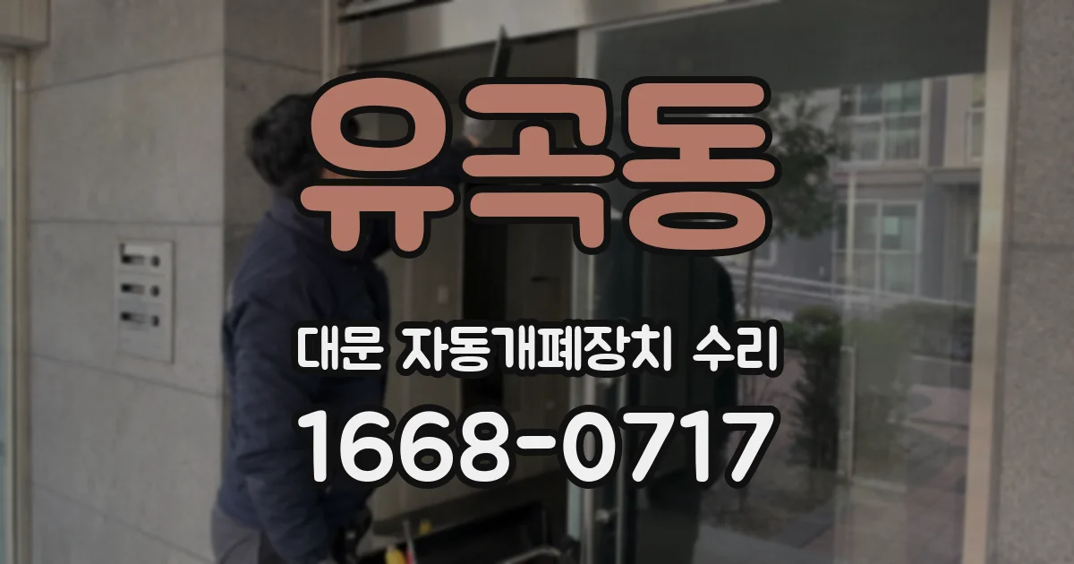 유곡동 대문 자동개폐장치 수리