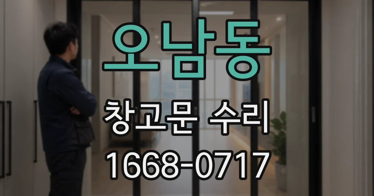 오남동 창고문 수리