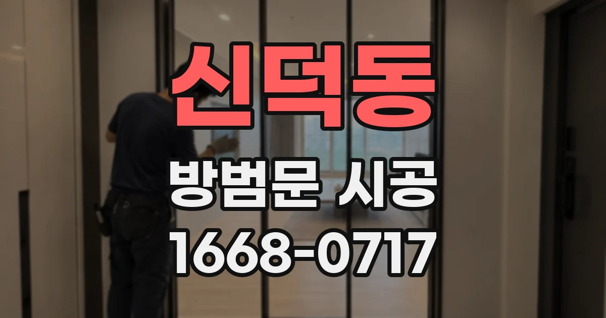 신덕동 방범문 시공