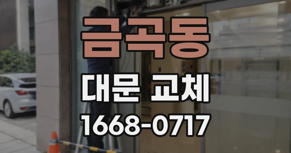 금곡동 대문 교체