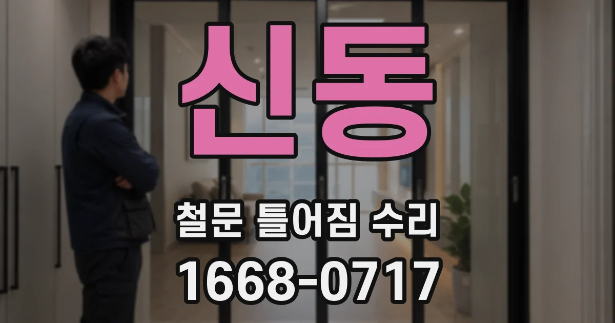 신동 철문 틀어짐 수리
