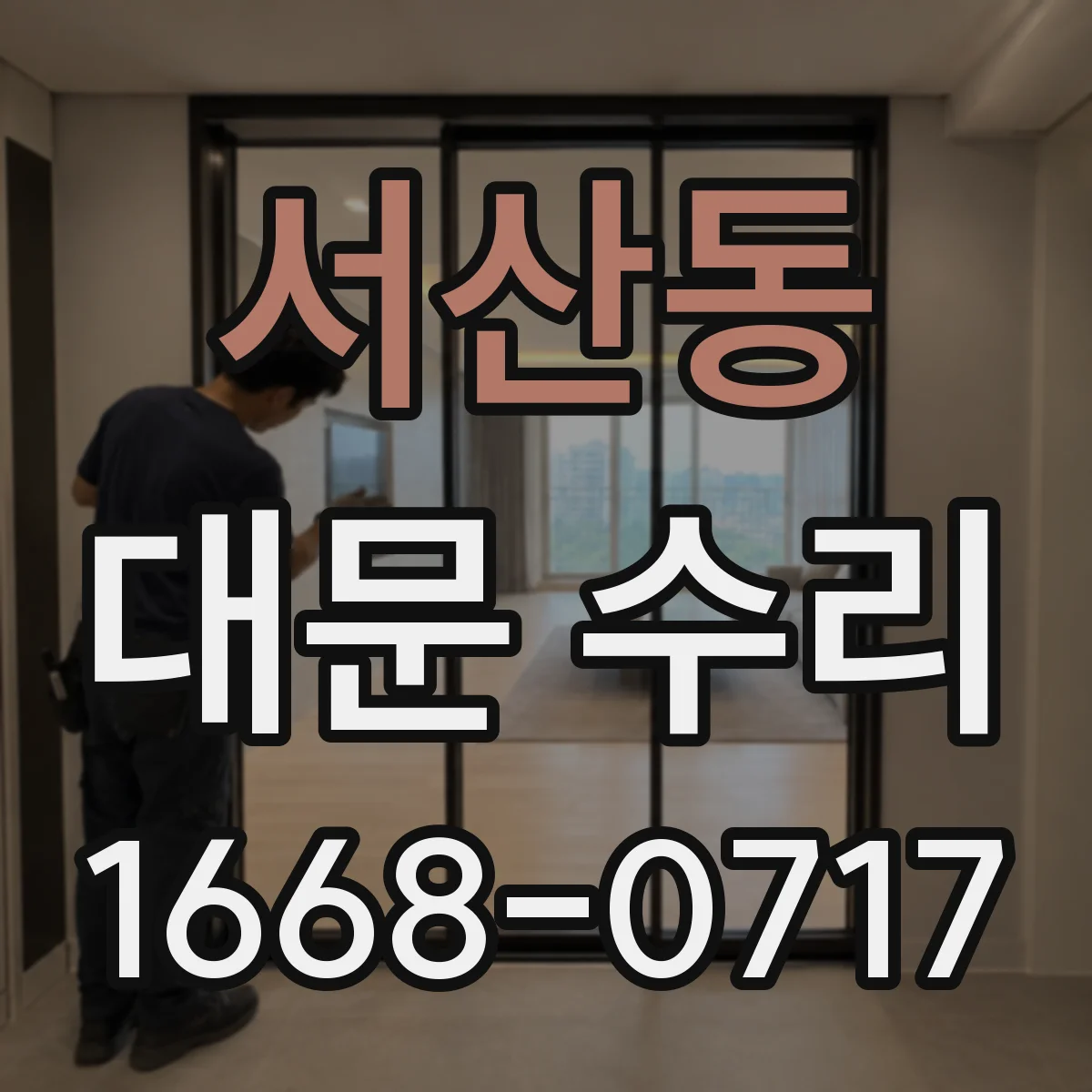 서산동 대문 수리