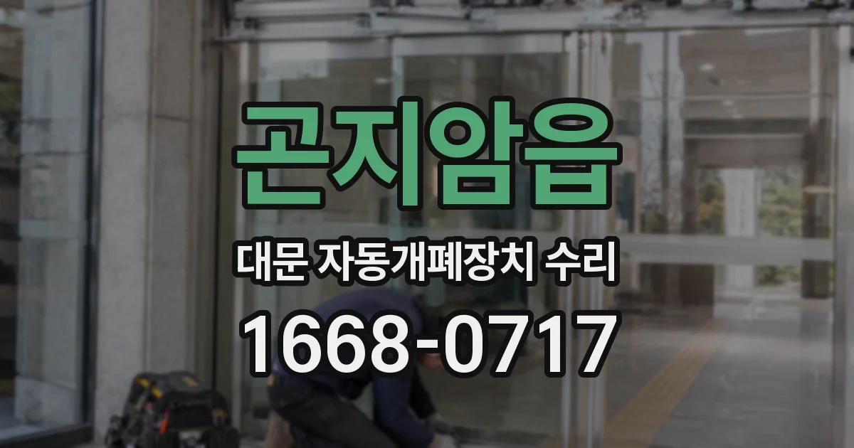 곤지암읍 대문 자동개폐장치 수리
