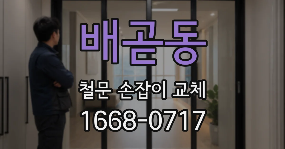 배곧동 철문 손잡이 교체