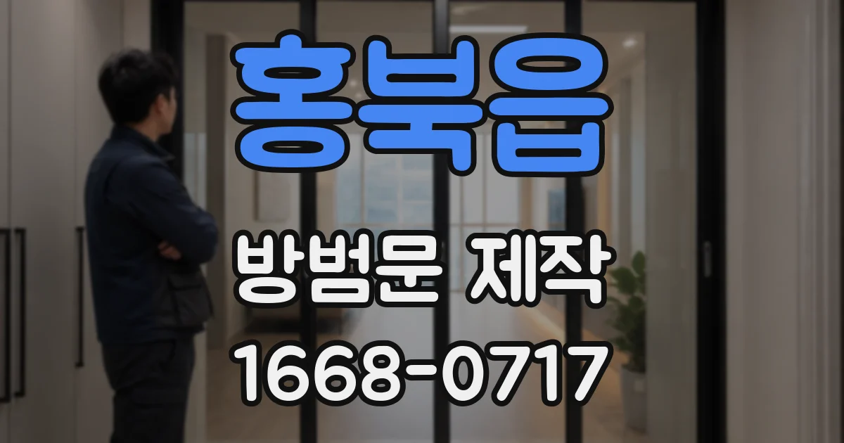 홍북읍 방범문 제작