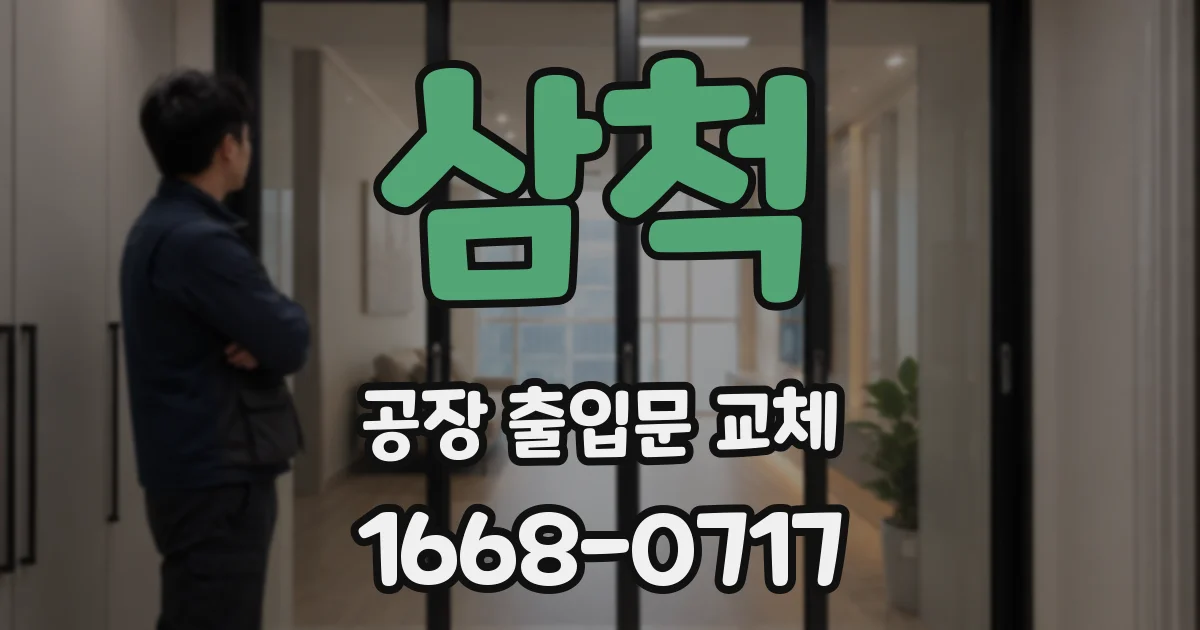 삼척 공장 출입문 교체
