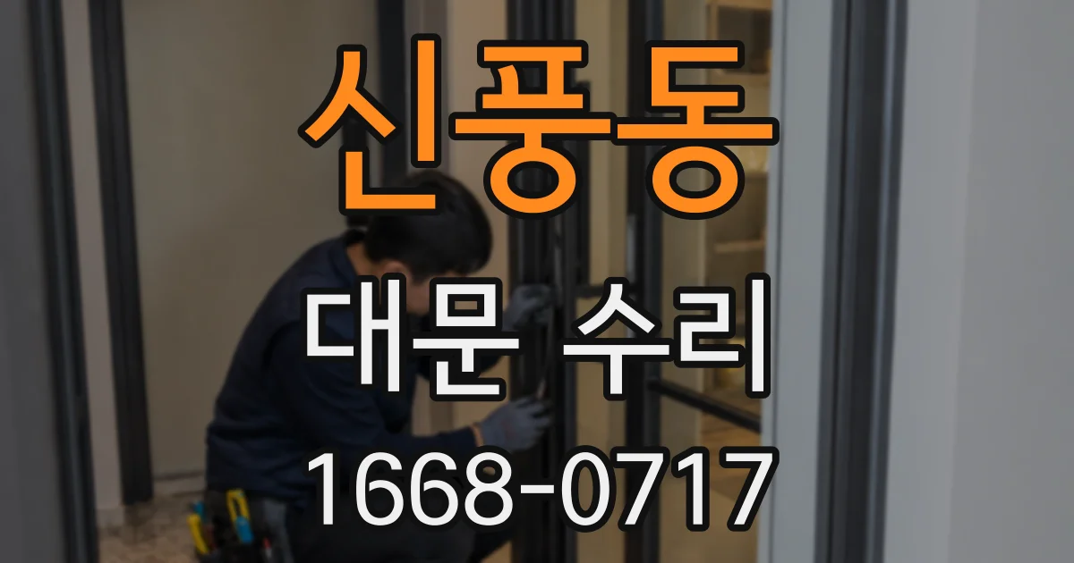 신풍동 대문 수리
