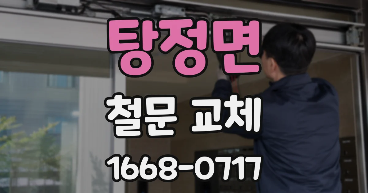 탕정면 철문 교체