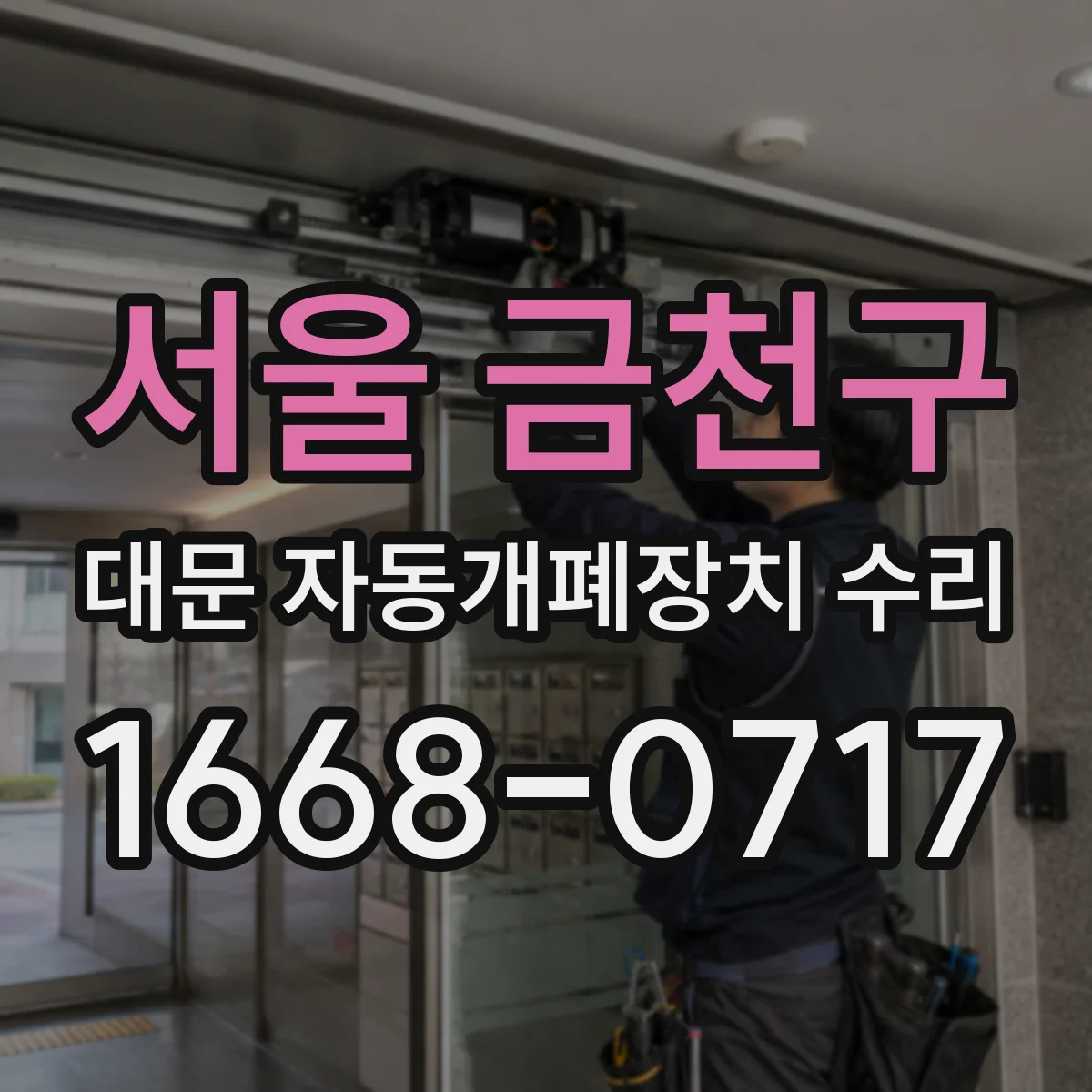 서울 금천구 대문 자동개폐장치 수리