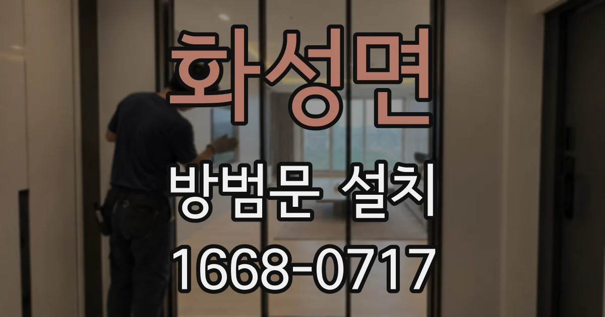 화성면 방범문 설치