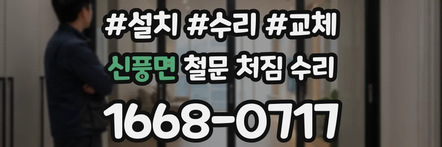 신풍면 철문 처짐 수리