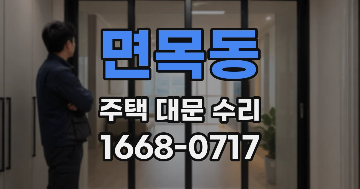 면목동 주택 대문 수리