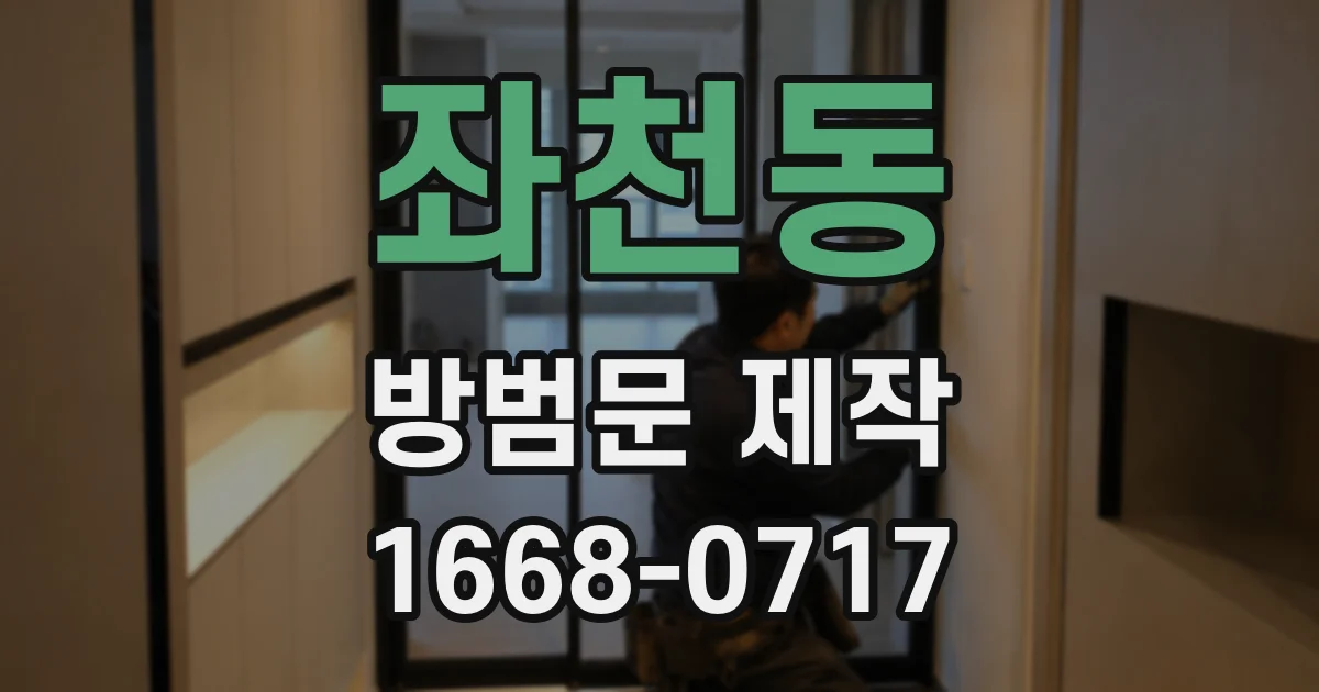 좌천동 방범문 제작