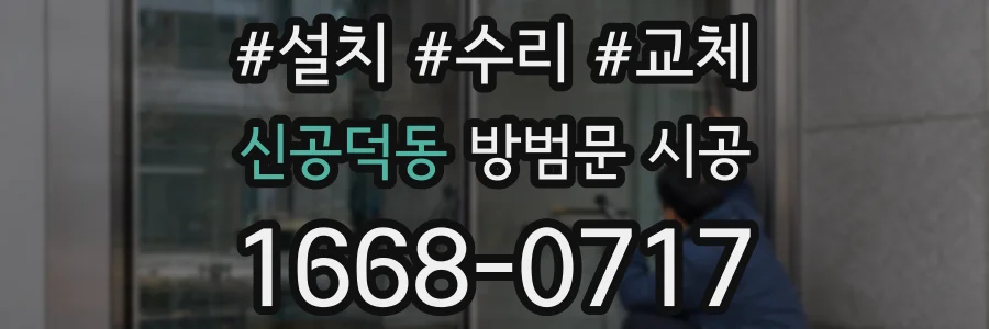 신공덕동 방범문 시공