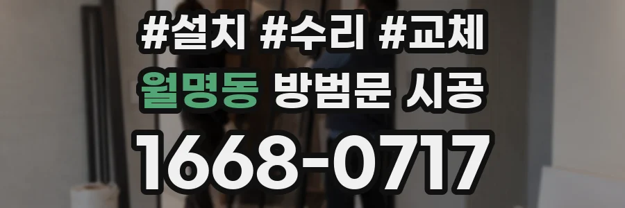 월명동 방범문 시공