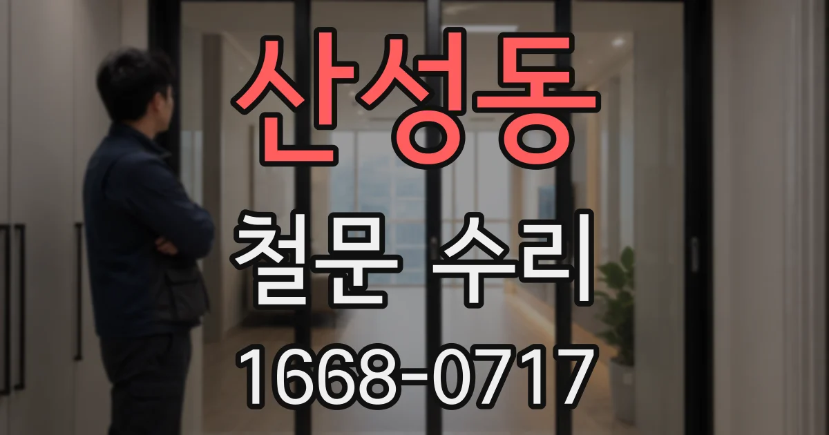 산성동 철문 수리