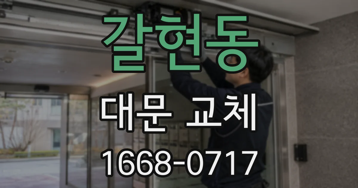 갈현동 대문 교체