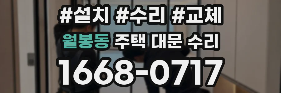 월봉동 주택 대문 수리