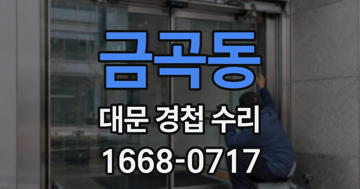 금곡동 대문 경첩 수리