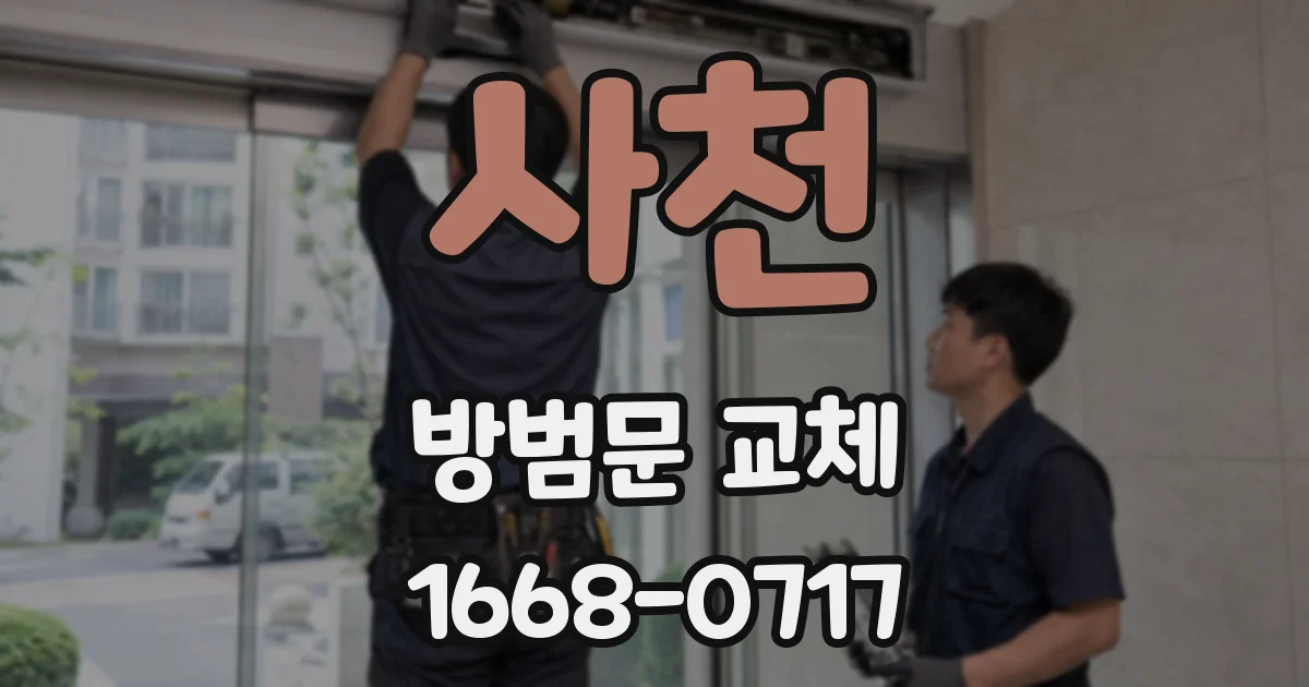 사천 방범문 교체