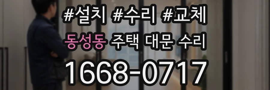 동성동 주택 대문 수리