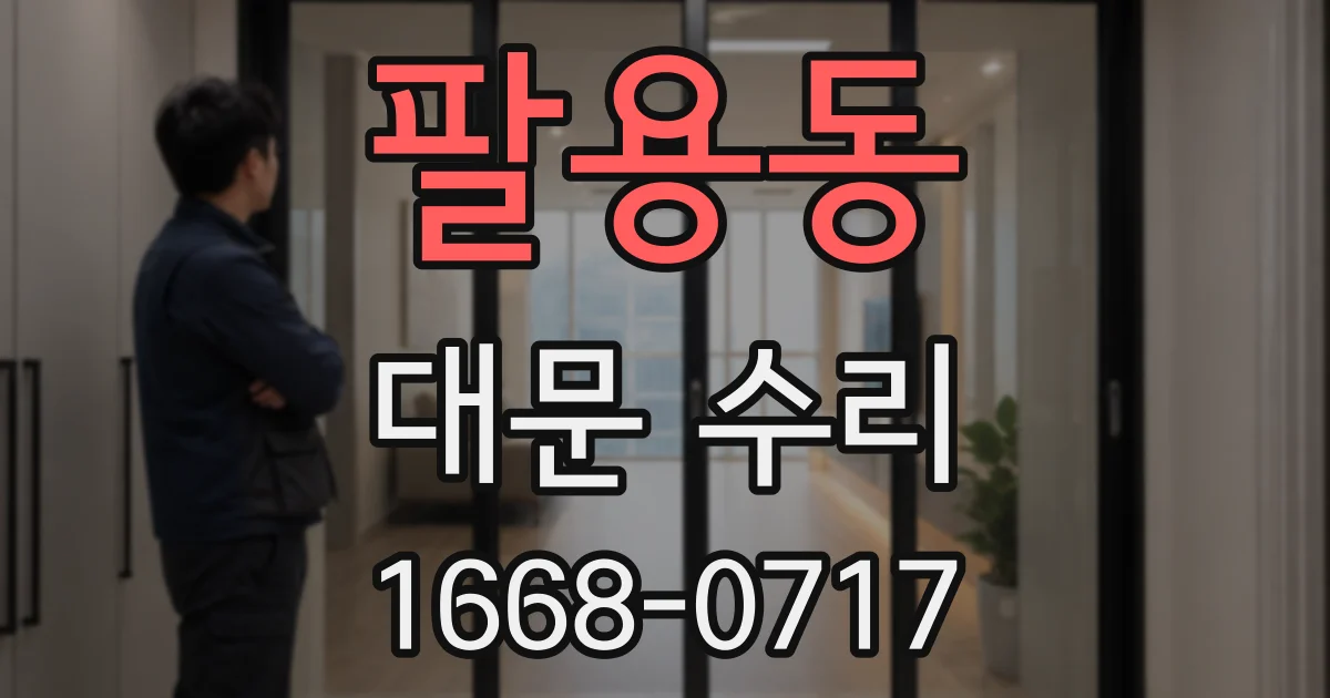 팔용동 대문 수리