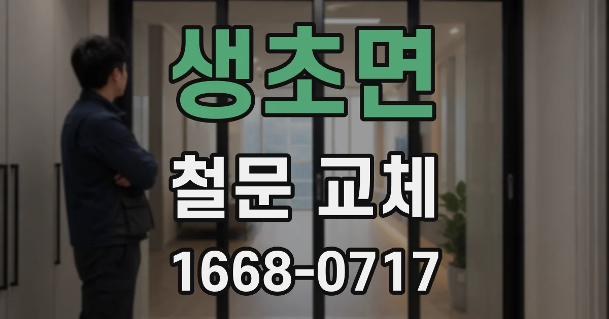 생초면 철문 교체
