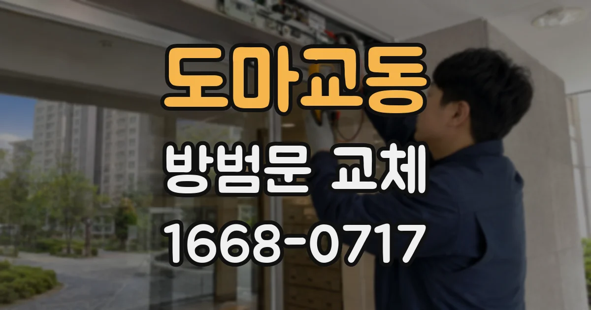 도마교동 방범문 교체