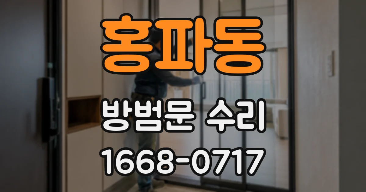 홍파동 방범문 수리