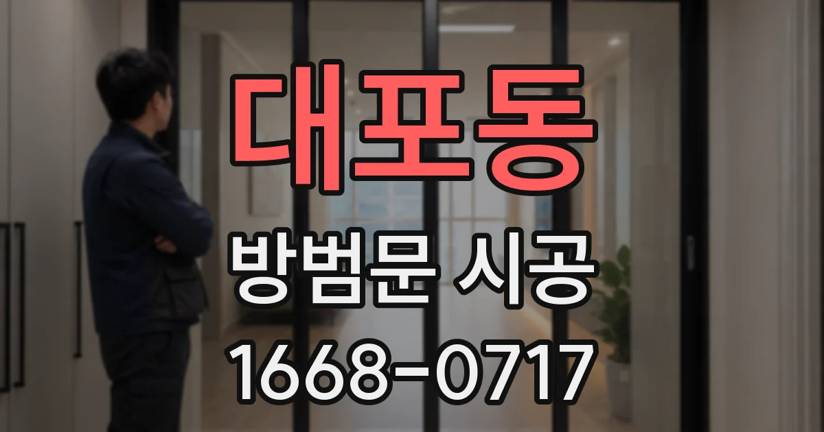 대포동 방범문 시공