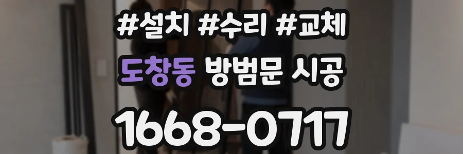 도창동 방범문 시공