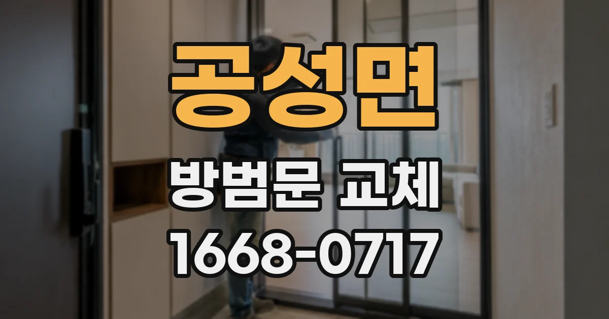 공성면 방범문 교체