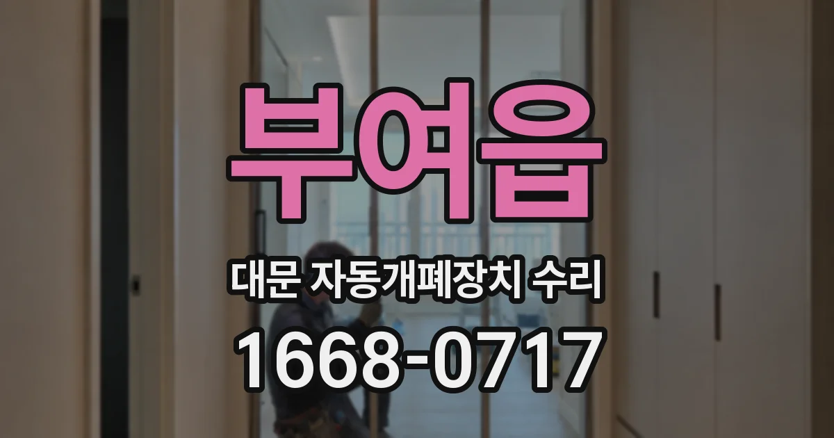 부여읍 대문 자동개폐장치 수리