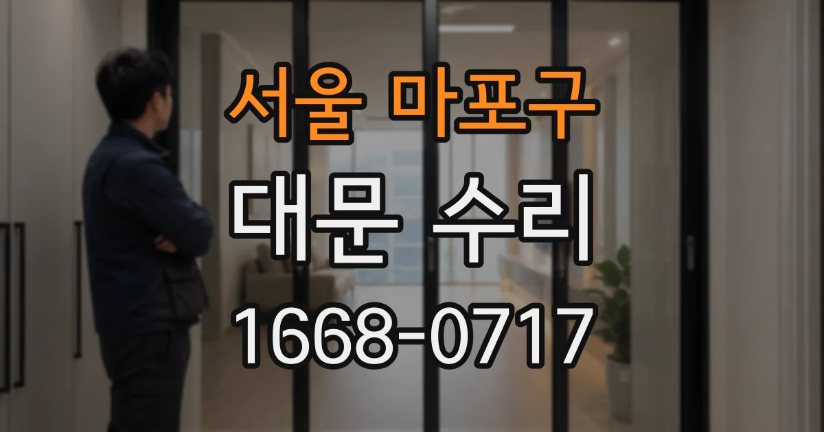 서울 마포구 대문 수리