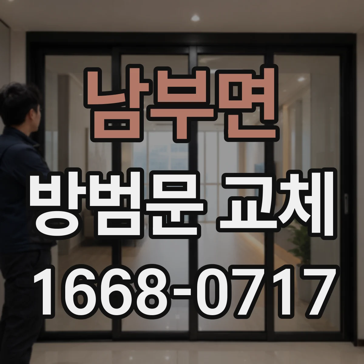 남부면 방범문 교체