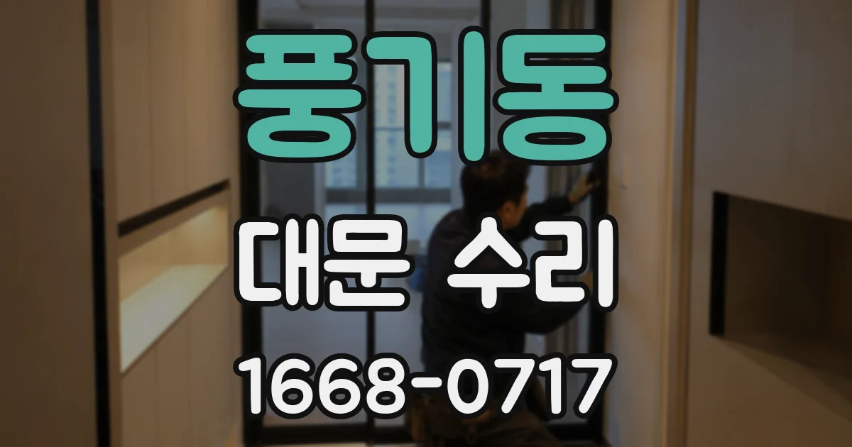 풍기동 대문 수리