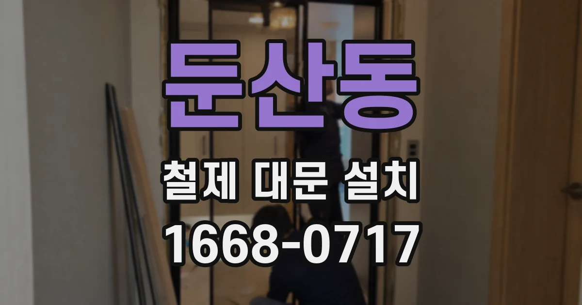 둔산동 철제 대문 설치